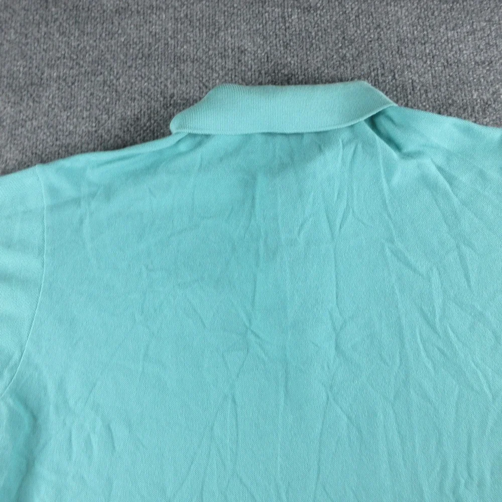 Lacoste Polo Shirt Mens 4XL Teal Short Sleeve Cotton Crocodile Logo Classic Fit
